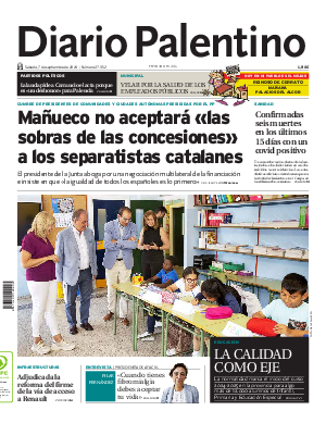 Portada Diario Palentino