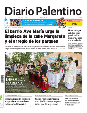 Portada Diario Palentino