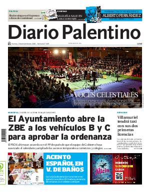 Portada Diario Palentino