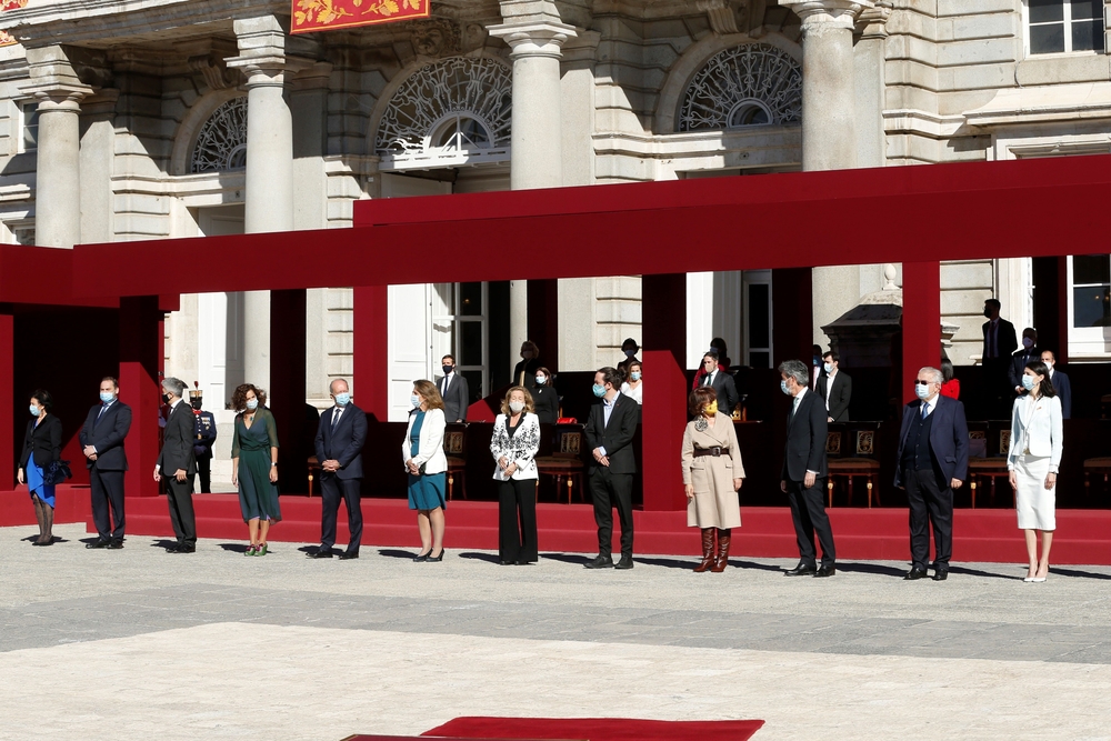 Los ministros durante el acto organizado con motivo del Dí­a de la Fiesta Nacional  / KIKO HUESCA