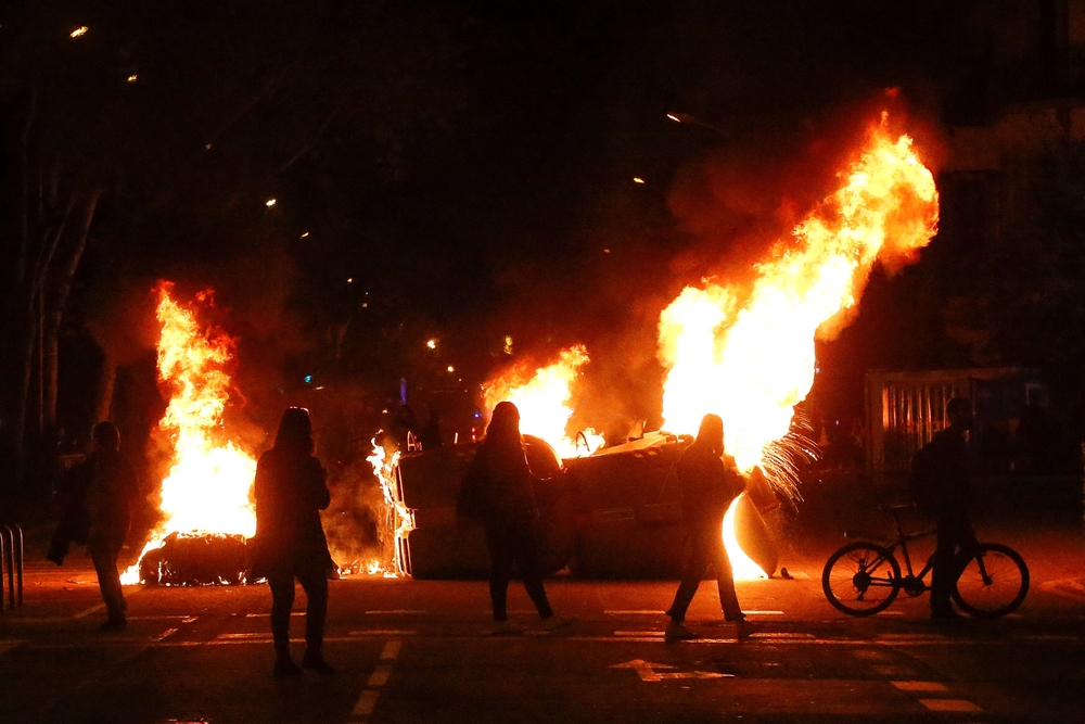 Protestas en Barcelona ante inhabilitación de Torra  / QUIQUE GARCIA