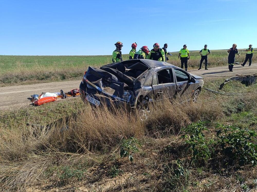 Dos muertos y dos heridos en un accidente cerca de Lantadilla