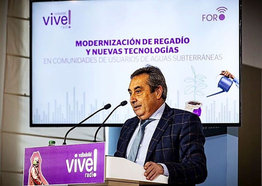 Rafael Sáez, director del Itacyl, durante la apertura de la jornada. 