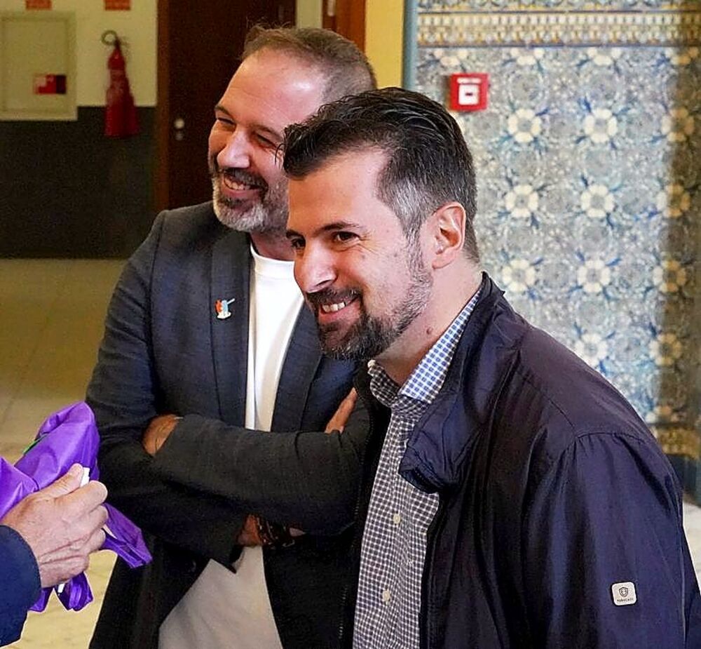 Luis Tudanca, durante un acto celebrado ayer en Valladolid. 