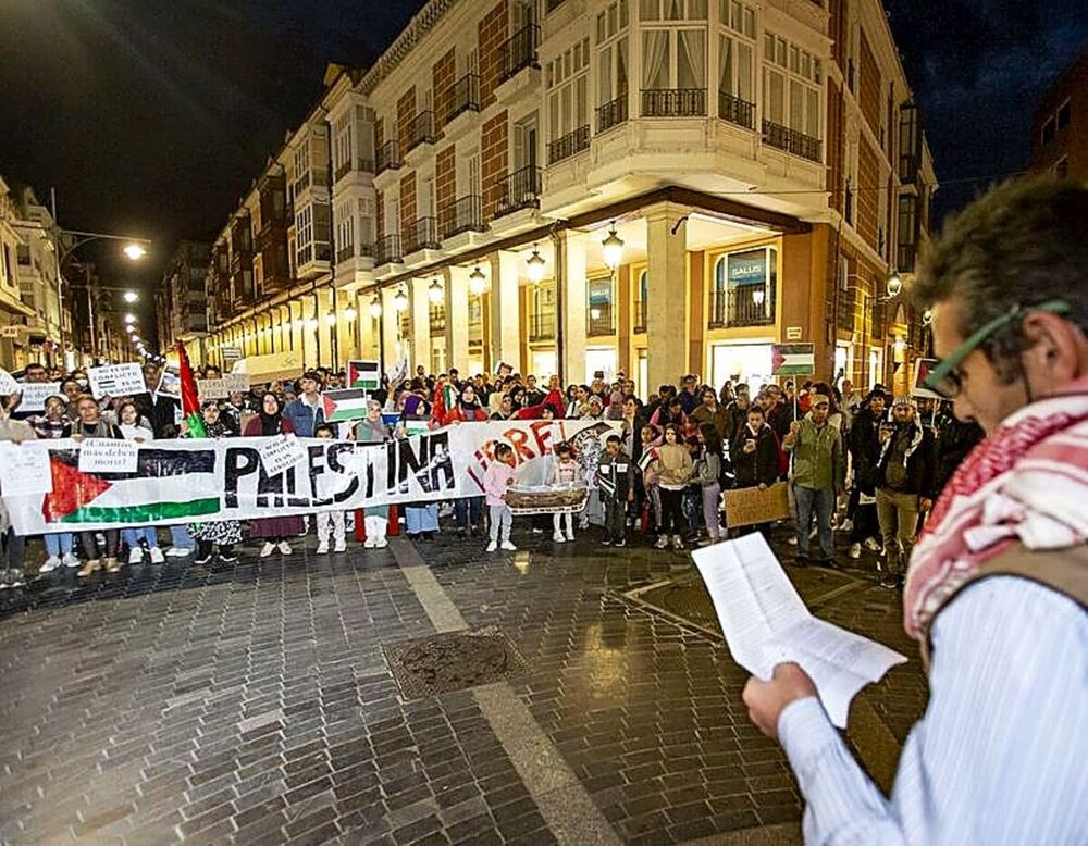 Cerca de 300 personas claman por la paz y la lucha palestina 