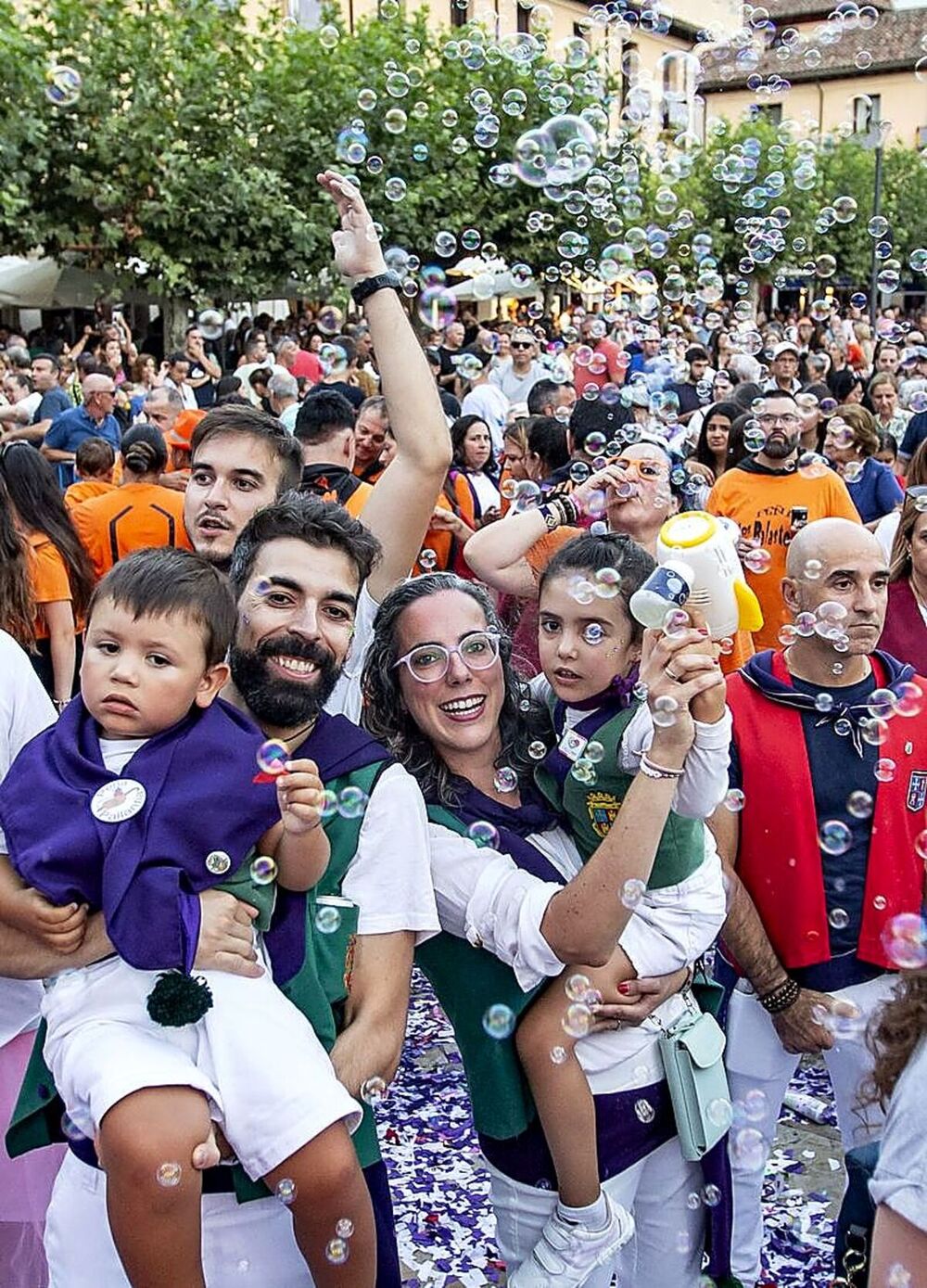 Las peñas, fieles a su patrono