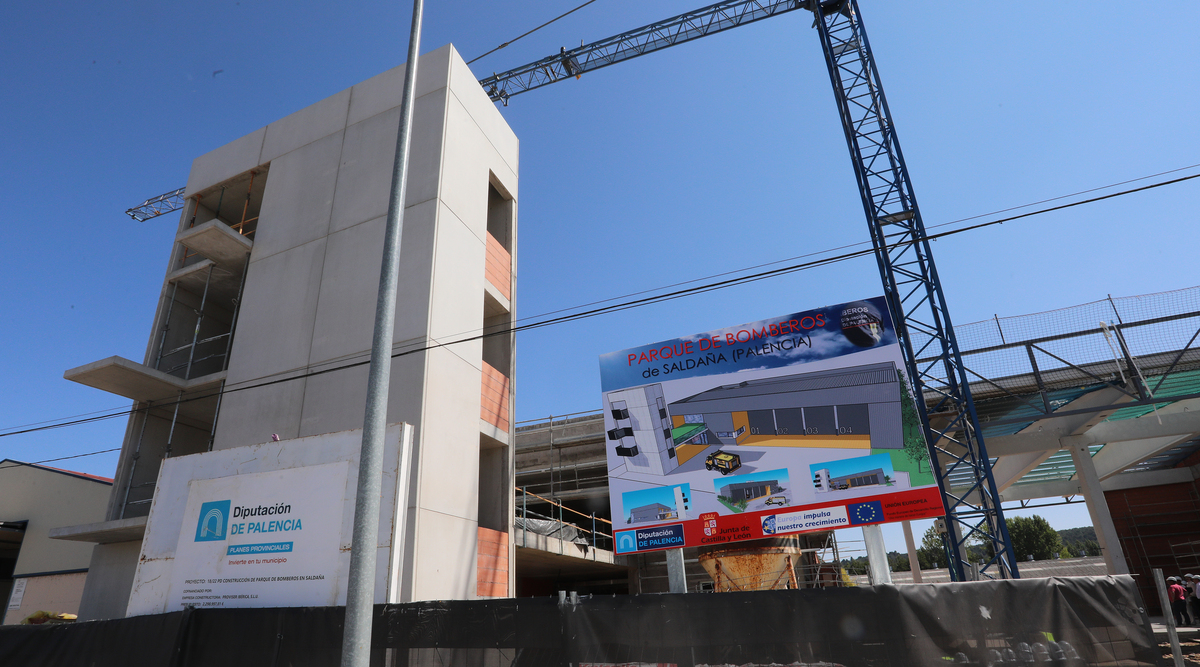 Visita a las obras del futuro Parque de Bomberos de Saldaña(Palencia)  / ICAL