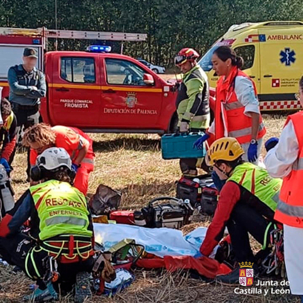 Un fallecido en el accidente de una avioneta en Palencia