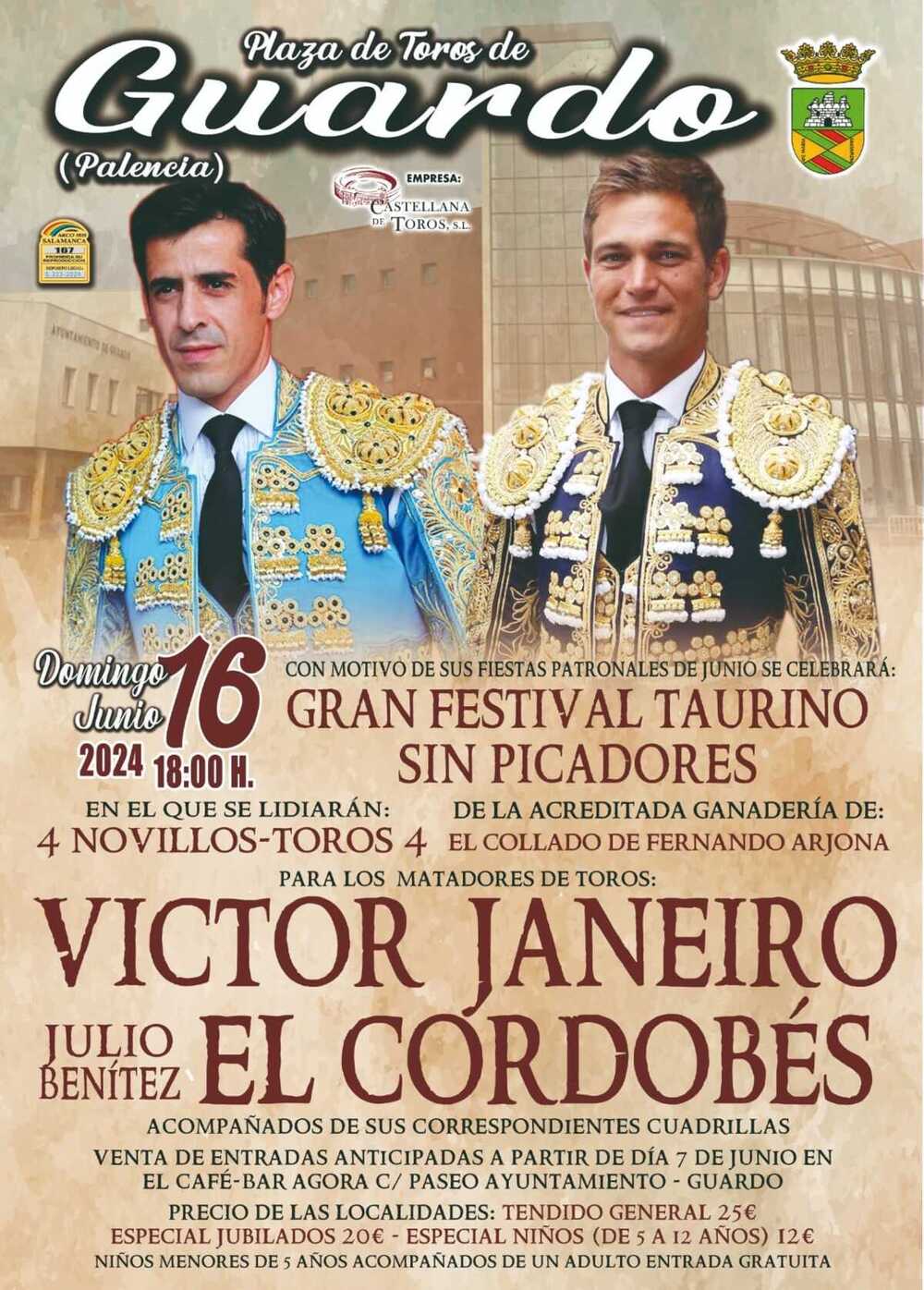 José Antonio Cagigal firma el cartel de las fiestas de Guardo