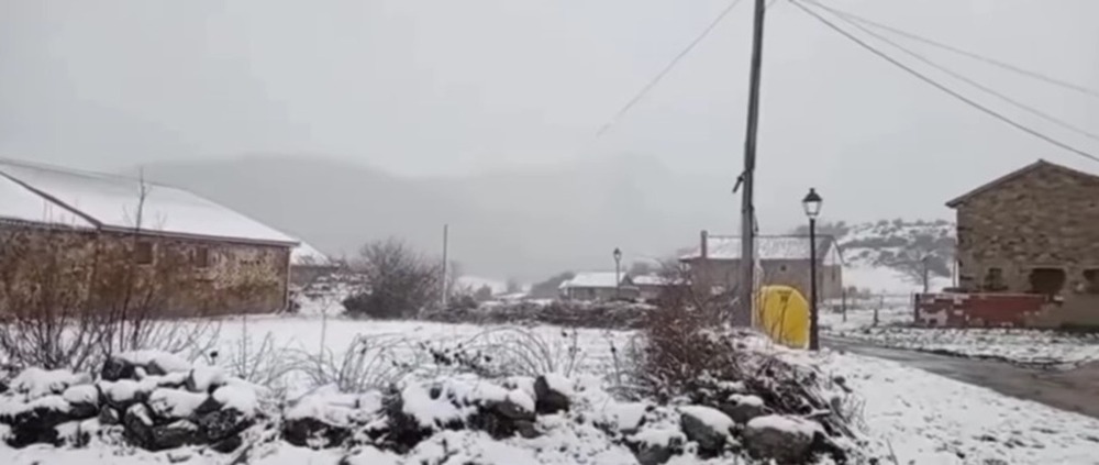 Nieve para hoy entre 600 y 900 metros