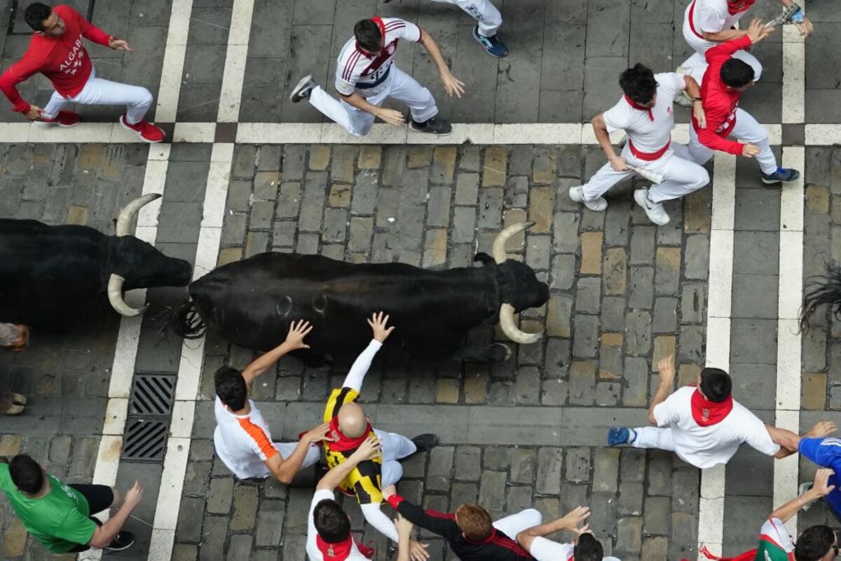 La velocidad de los Victoriano del Río para el tercer encierro de los Sanfermines  / AINHOA TEJERINA