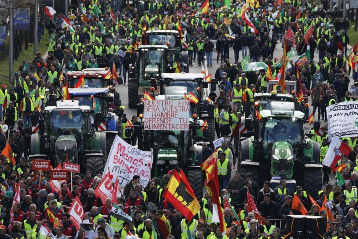 Marcha de agricultores en Madrid  / Diario Palentino