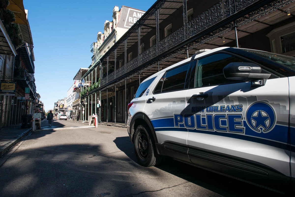 Aftermath of a car ramming into crowd in New Orleans  / SHAWN FINK