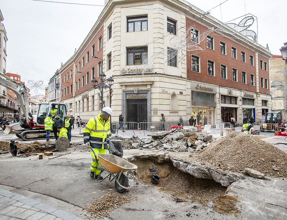 Las obras vuelven con la reurbanización de la calle Burgos