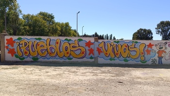 Mural reivindicativo para denunciar la falta de viviendas