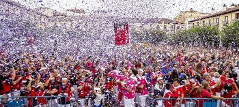 Las peñas, fieles a su patrono