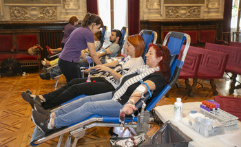 Maratón de donación de sangre en la Diputación