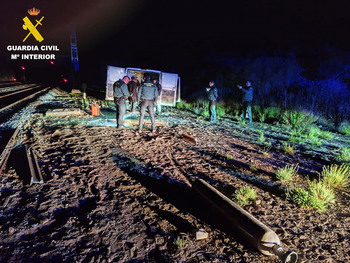 Seis detenidos con vías de raíles de tren en Mingorría (Ávila)