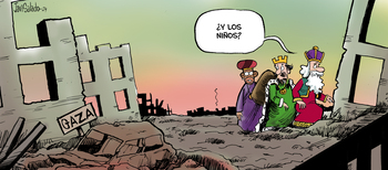 Reyes Magos en Gaza