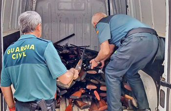 La Guardia Civil destruye 636 armas entregadas en depósito