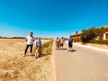 El carril-bici de Itero incrementará la seguridad del Camino