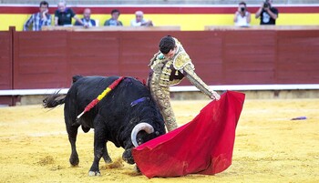 Un pletórico Fernando Adrián indulta a un Algarra