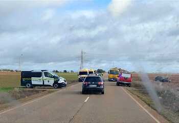 Dos heridas tras un accidente en la P-901 en Paredes de Monte